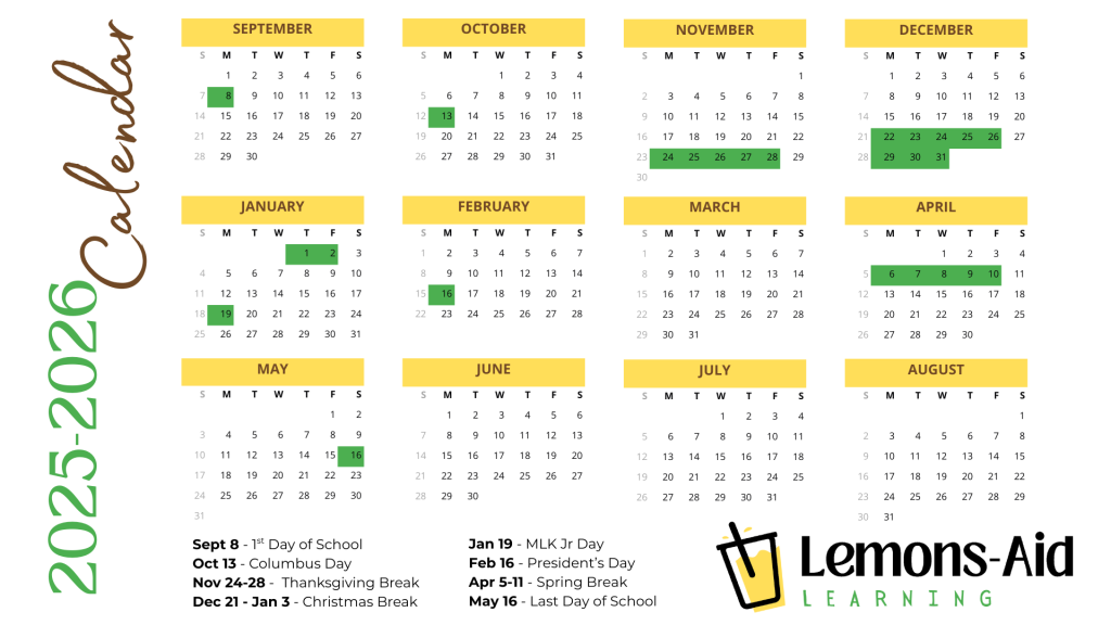 2025-2026 Academic Calendar