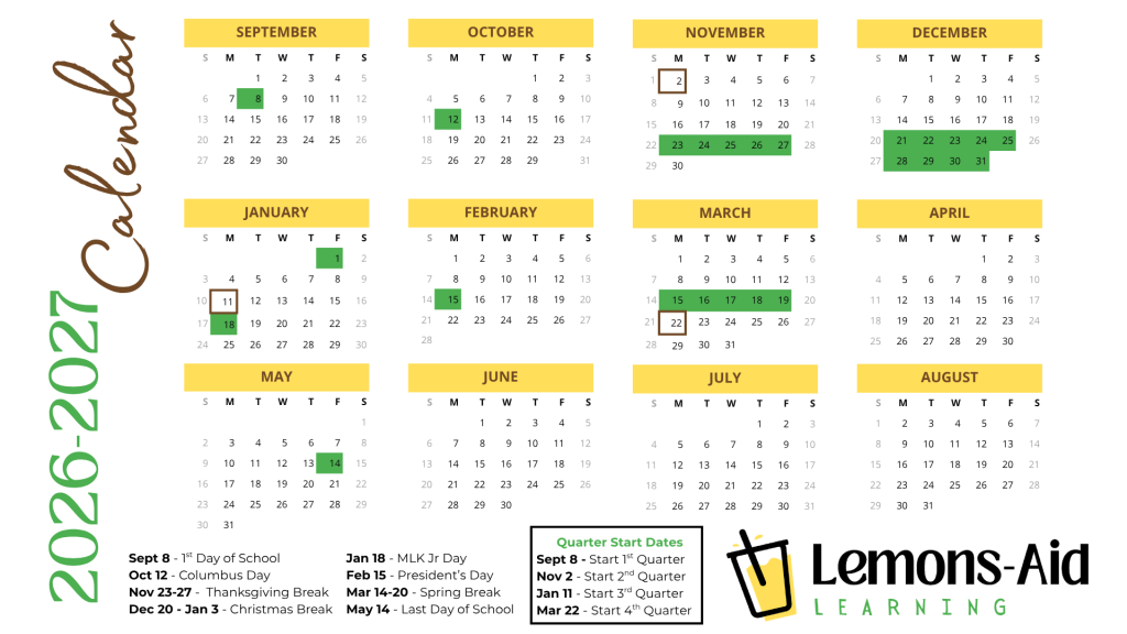 Academic Calendar